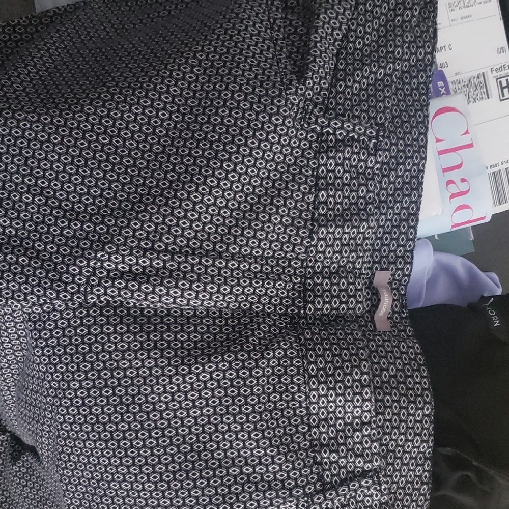 Stylish Black and White Patterned Pants